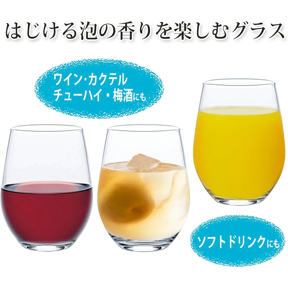Toyo Sasaki Glass Tumbler Glass Spritzer Glass 325ml Set of 72 (Sold in Case) Made in Japan HS Shiori Included Break Resistant Dishwasher Safe Tumbler Glass Cup Beer Glass Highball Glass B-45102HS-JAN-P-1ct