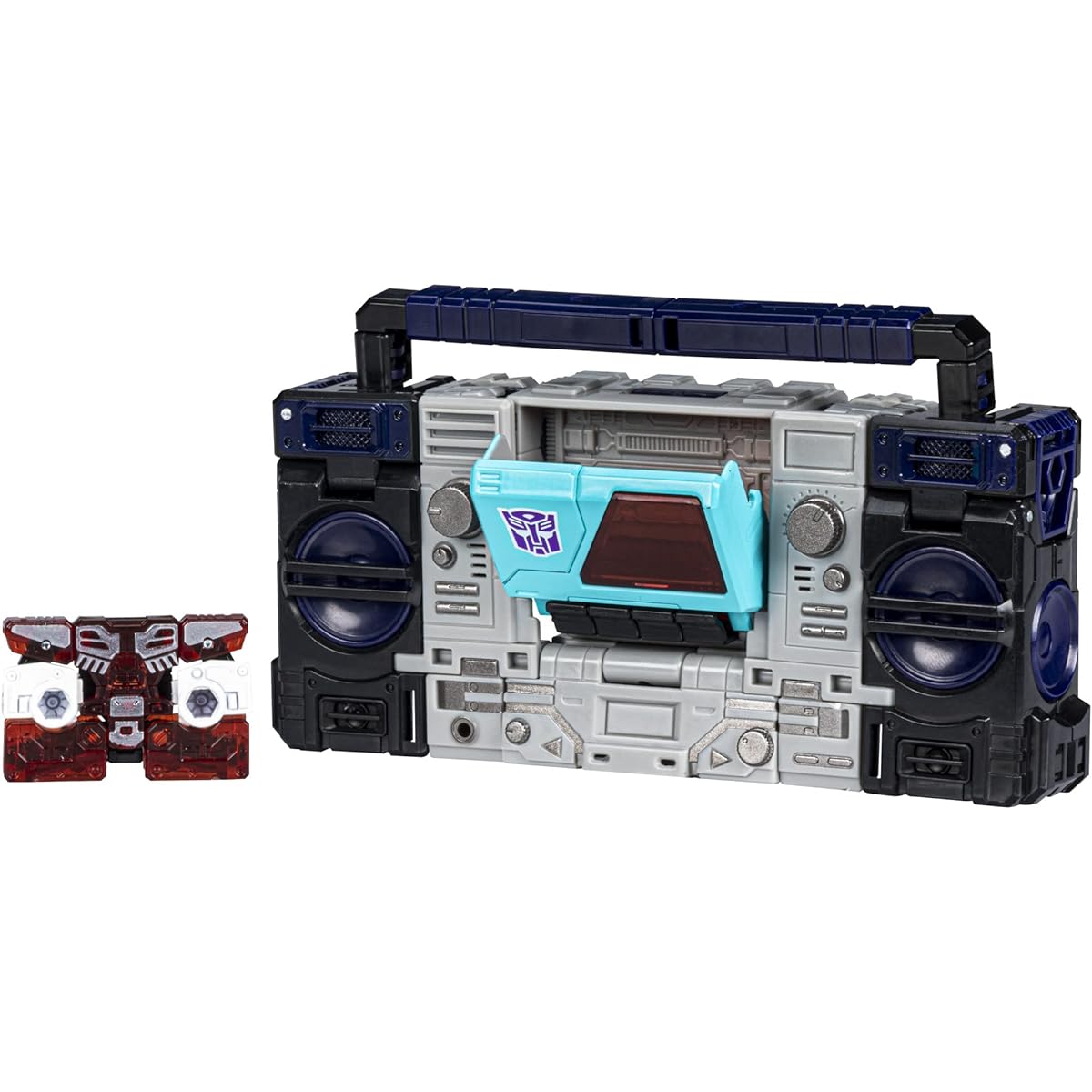 Transformers Generations Shattered Glass Collection: Autobot Blaster & Micromaster Rewind Exclusive.