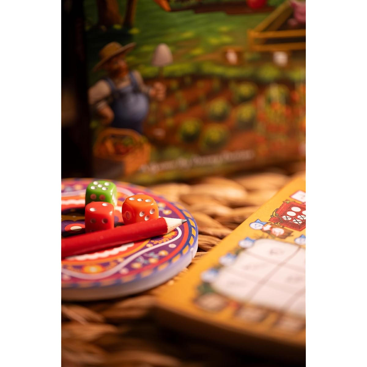 Social Sloth Harvest Dice Revised Edition, 2-4 Players, 15 Minutes, Grow The Best Garden!