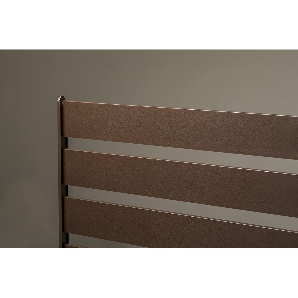 Takasho Flower Bed Fence, Aluminum Garden Fence, Brown, Width 58 cm Fence, Aluminum Flower Bed Material, Blind HGK-FE01BR