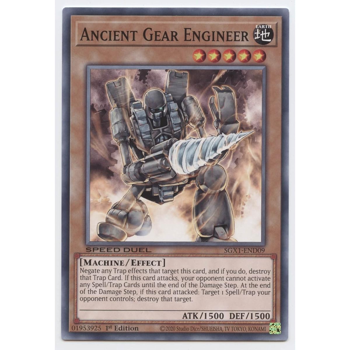 Ancient Gear Engineer SGX1-END09 Common First Edition