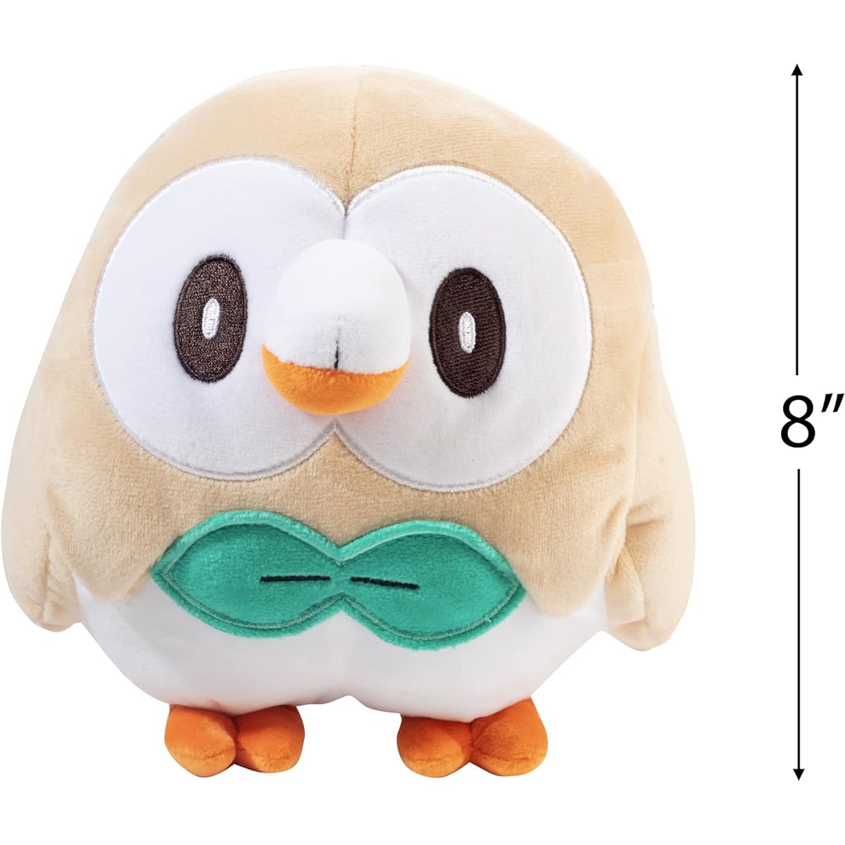 Pokémon Legends: Arceus Rowlet 8" Plush Stuffed Animal Toy - Officially Licensed - Great Gift for Kids