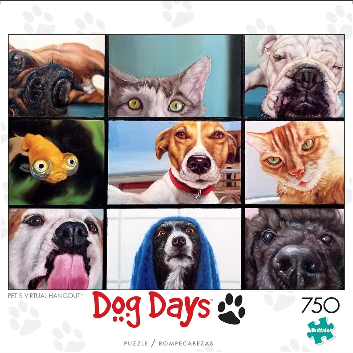 Buffalo Games - Pets Virtual Hangout - 750 Piece Jigsaw Puzzle