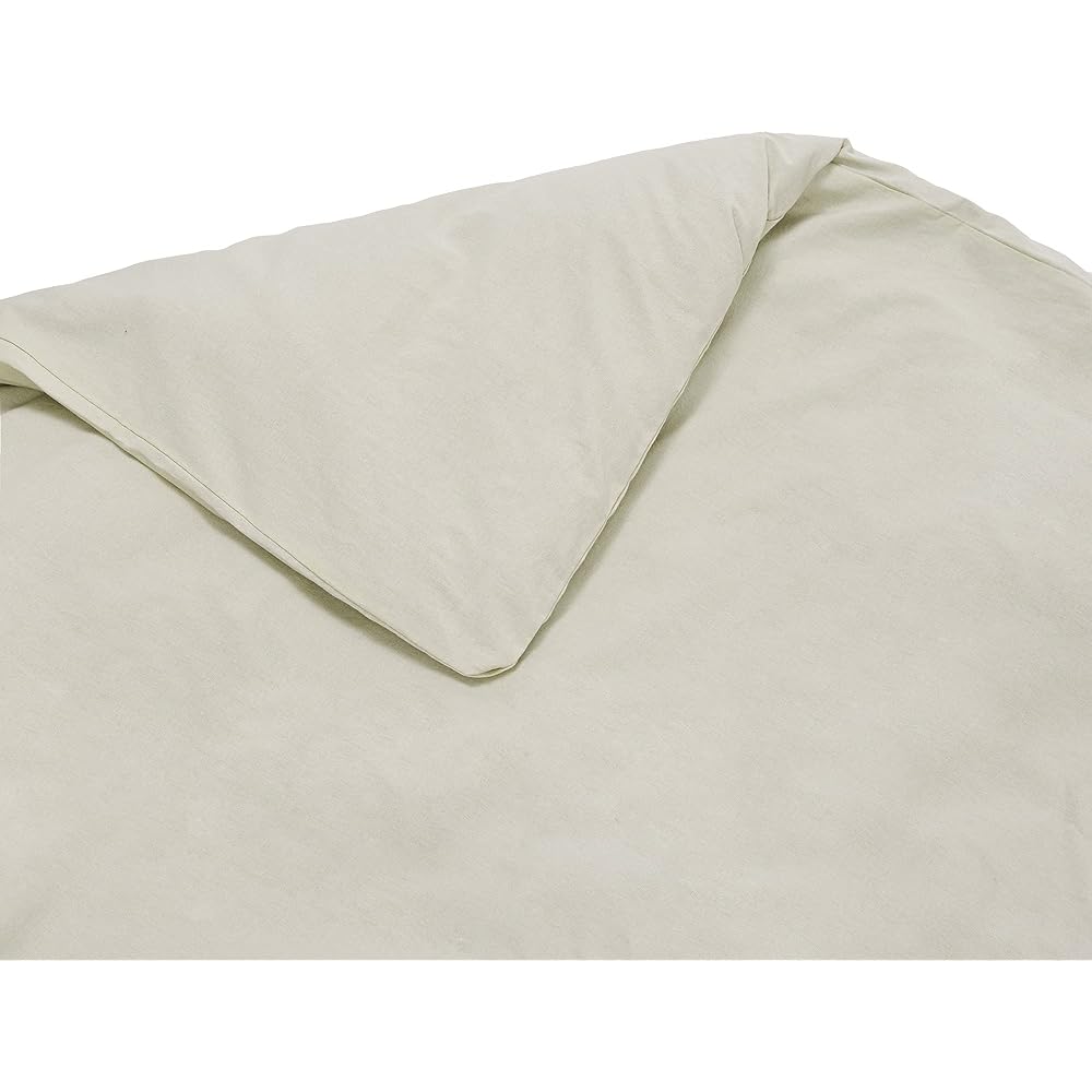 Duvet Cover 100% Cotton Semi-double 4 Piece Set Bedding Cover Set Fitted Sheet Pillowcase Ivory