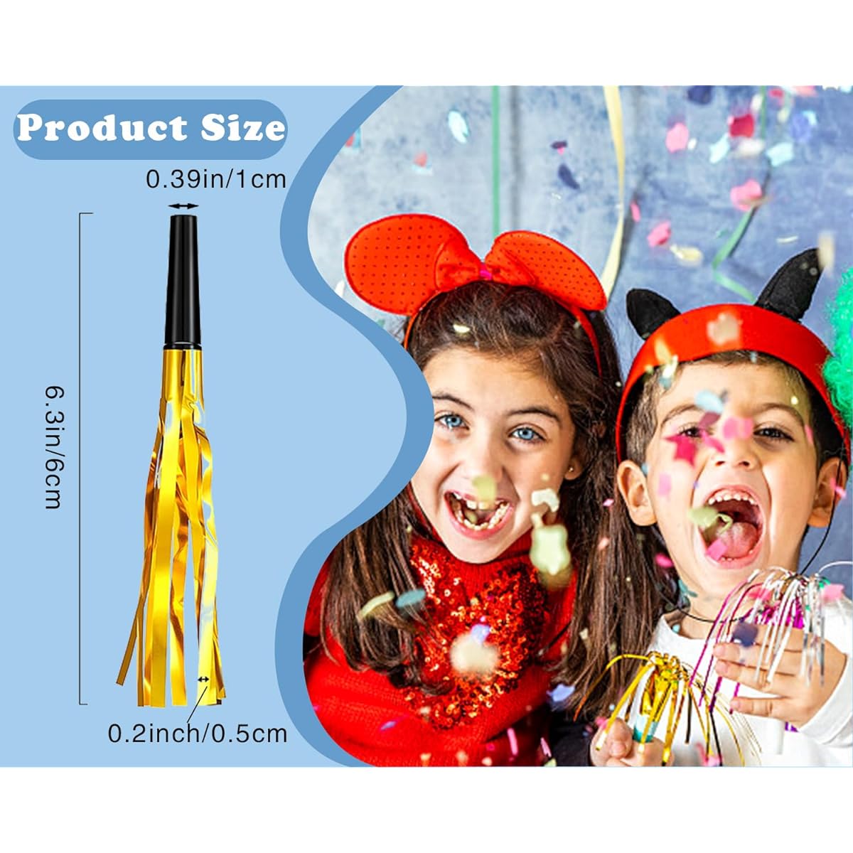 Noise Makers for Kids and Adults Party Horns and Blower Noise Makers for Birthday, Baby Shower, 2023, Graduation, Sporting Events, Party Favors Supplies
