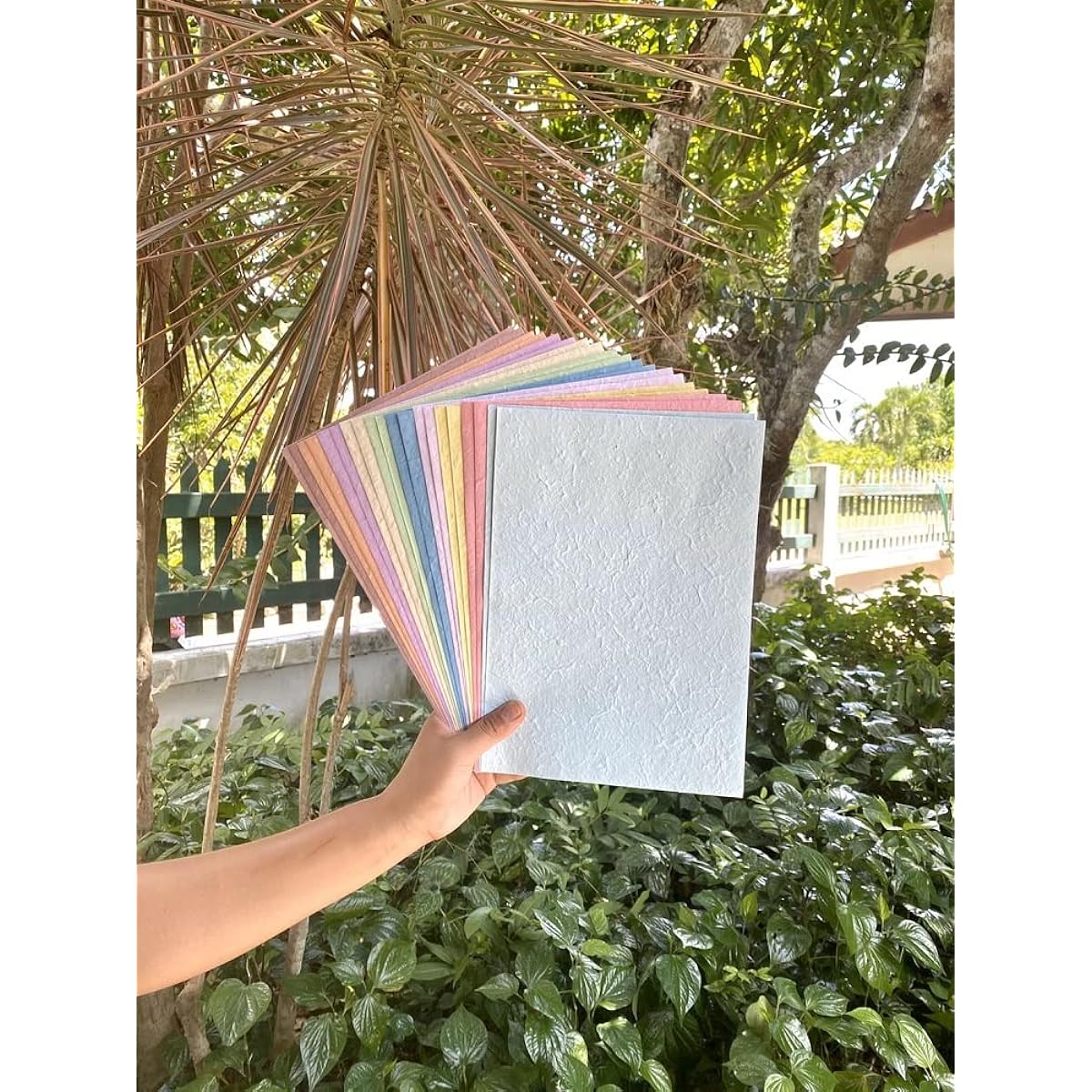 Handmade Thick Mulberry Paper Sheets Scrapbook Craft Cards DIY Craft Flower Bouquet Decoration Greeting Card Wedding Gift Size A4 20 Sheets (Pastel Tone)