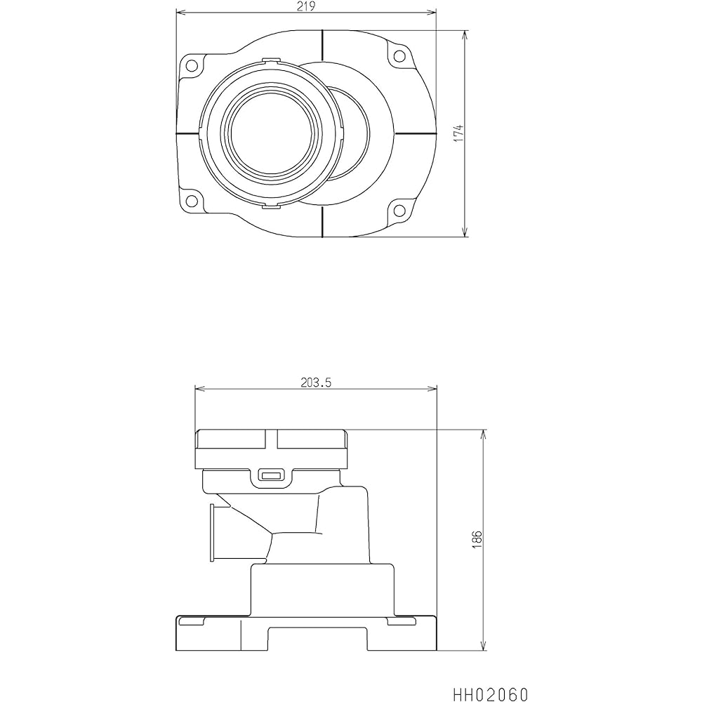 TOTO drain socket HH02060