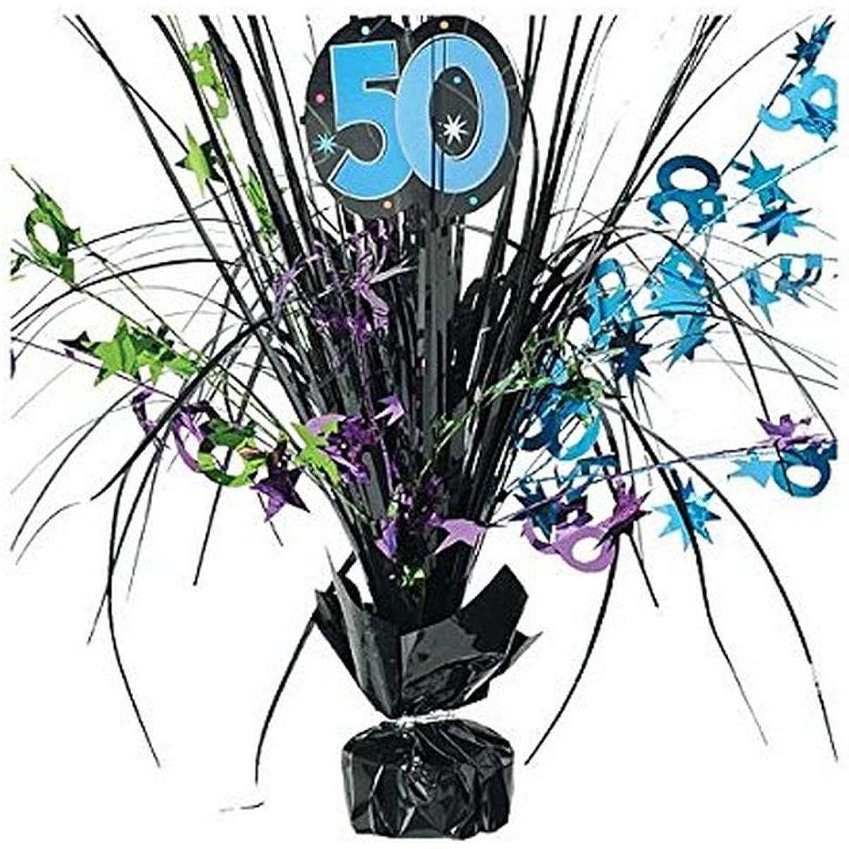 The Party Continues 50th Birthday 46cm Spray Centrepiece