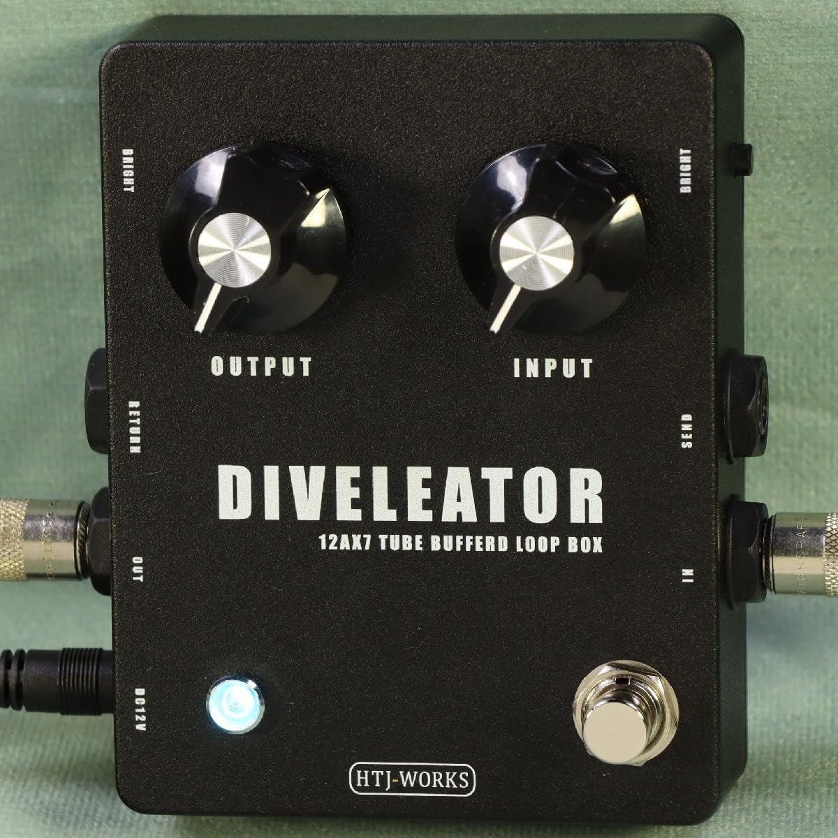HTJ-WORKS/DIVELEATOR JJ 12AX7 Tube Buffered Loop Box -Black Knob- Preamplifier Handmade Made in Japan