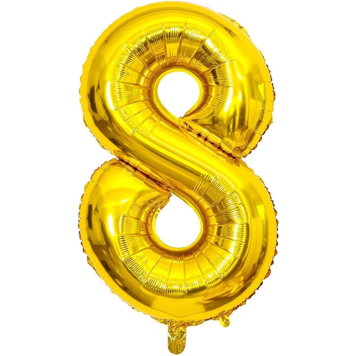 40" Gold Number 8 Crown Balloons Set, Birthday Balloons for Kids, Wedding Anniversary Celebration Decoration Balloons(8)