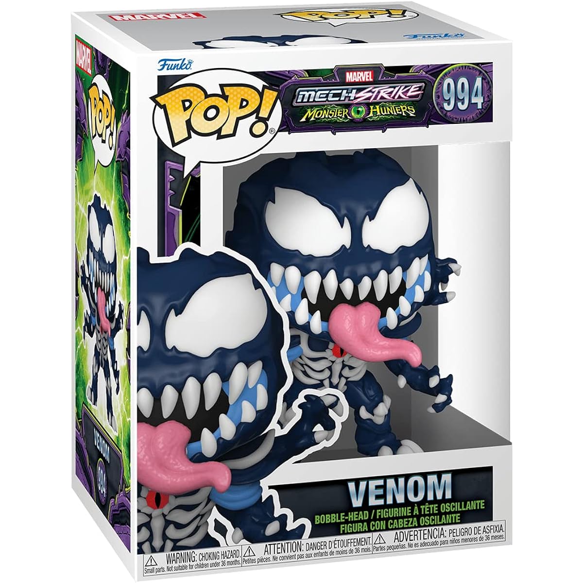 POP Marvel Monster Hunter Venom Funko Vinyl Figure (with Compatible Box Protector Case) Multicolor 3.75"