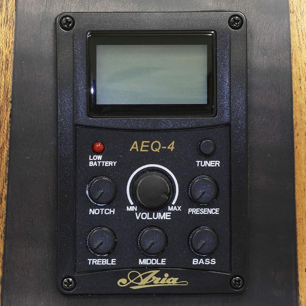 ARIA FET-F2 Stain Black Electric Acoustic Guitar F-Hole Aria