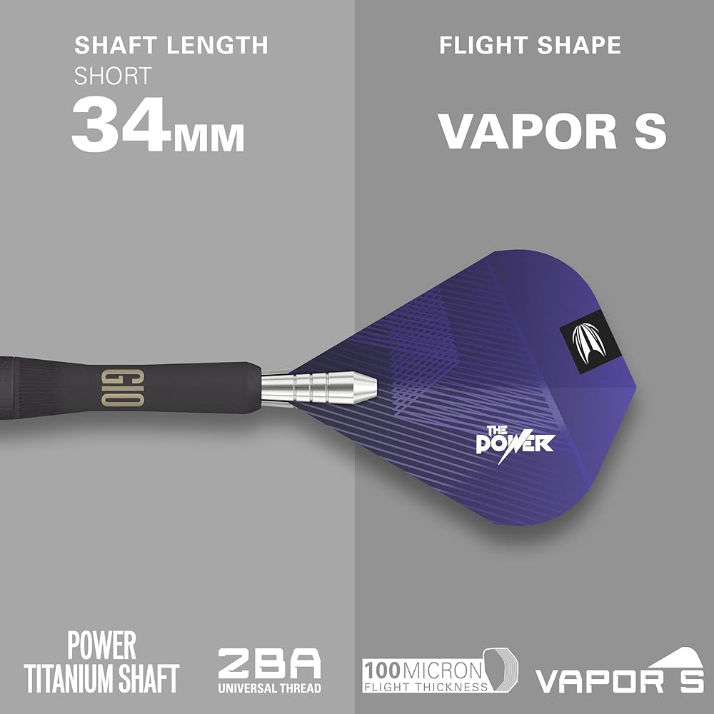 TARGET POWER 9FIVE G10 20G 95% SOFT TIP DARTS (Power 9FIVE G10 Phil Taylor)…