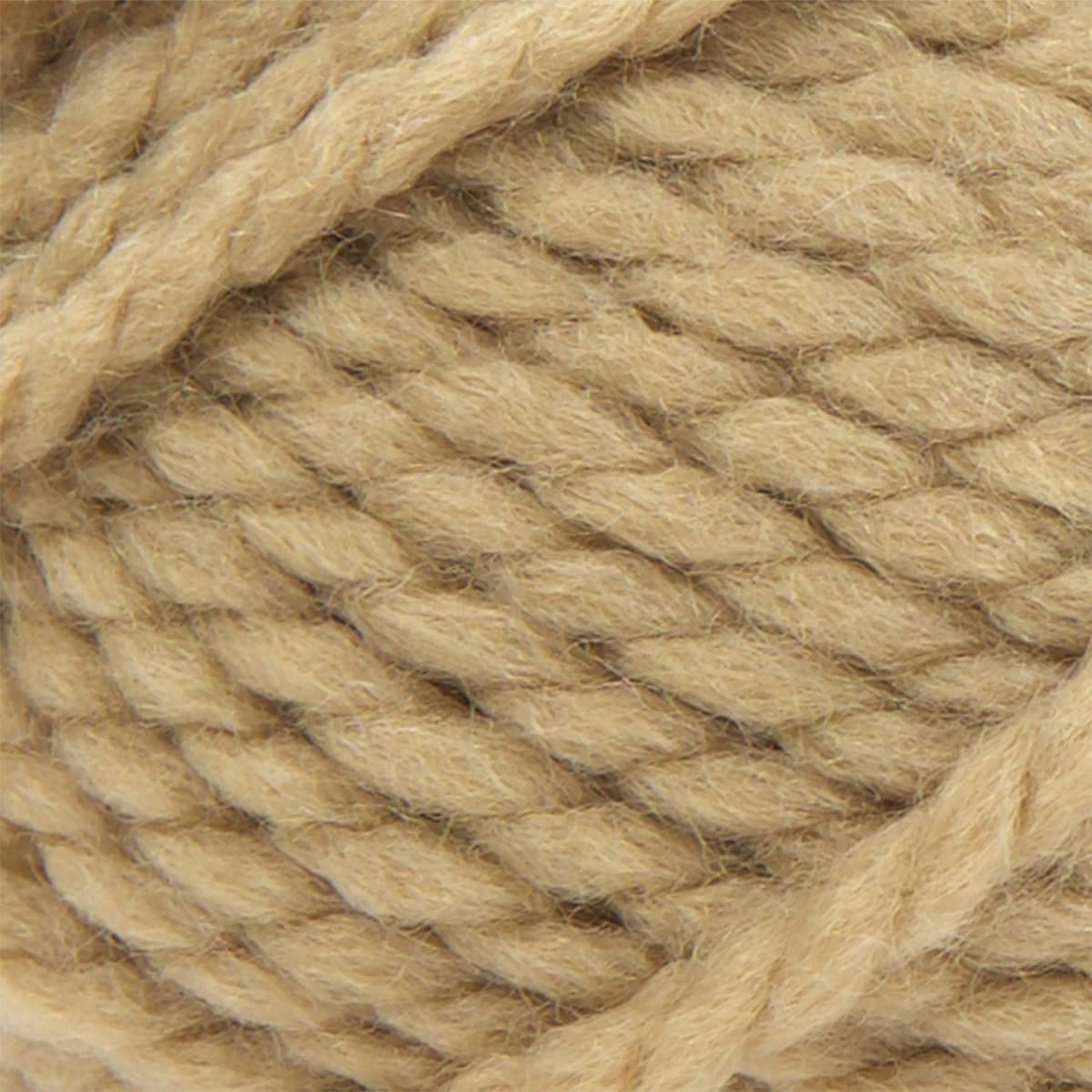 Lion Brand Yarn, Wool Yarn - Ease Thick and Fast Yarn, Soft and Bulky Yarn for Knitting, Crocheting, Crafts, Pack of 3, Peanuts