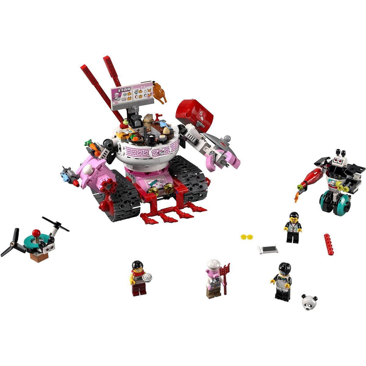 LEGO Monkie Kid Pigsy's Noodle Tank 80026 Building Kit Cool Toy Playset Ideas for Creative Kids (662 Pieces)