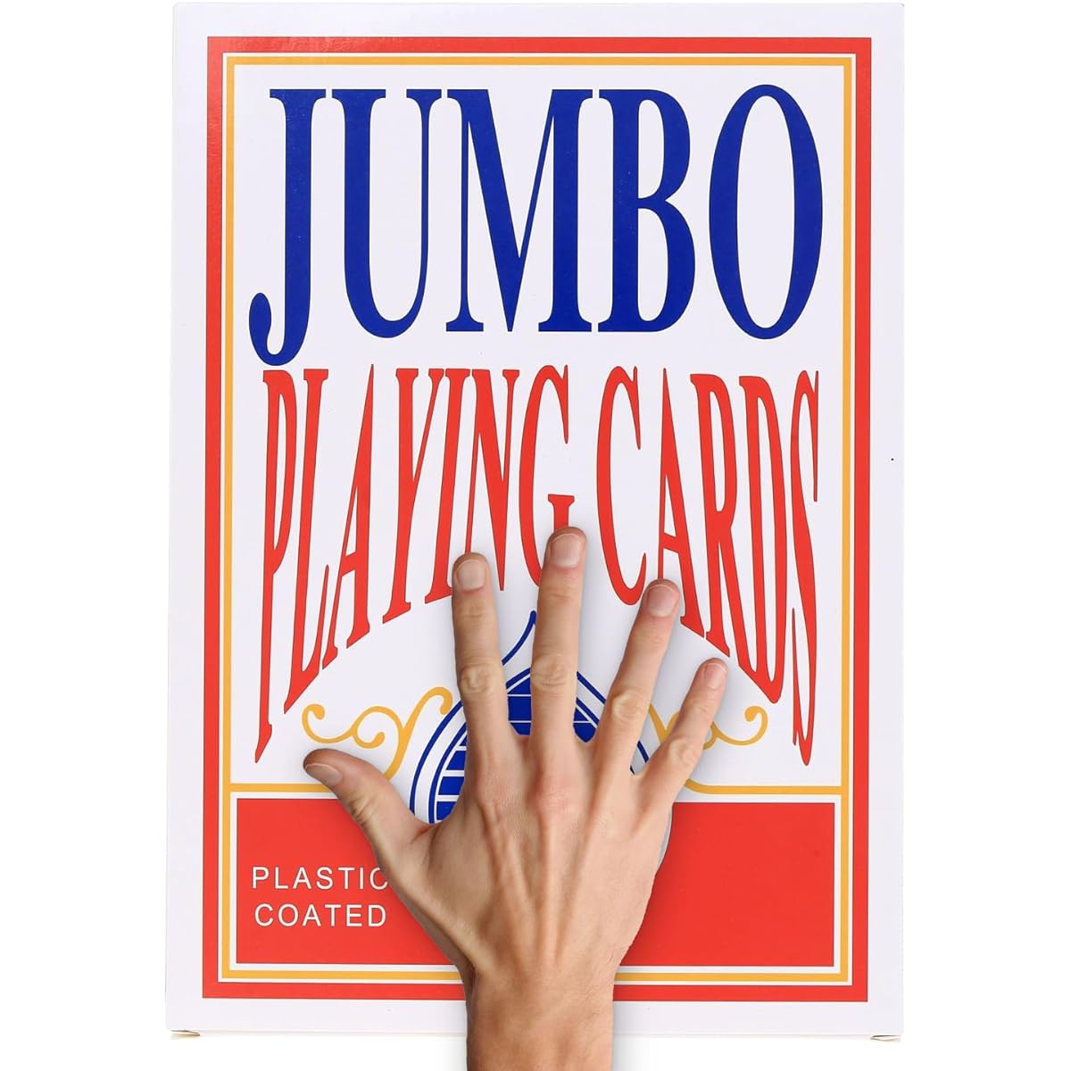 gagift world jumbo playing cards 8 x 11 inches giant playing cards for family game night oversized card deck casino party for adults and kids