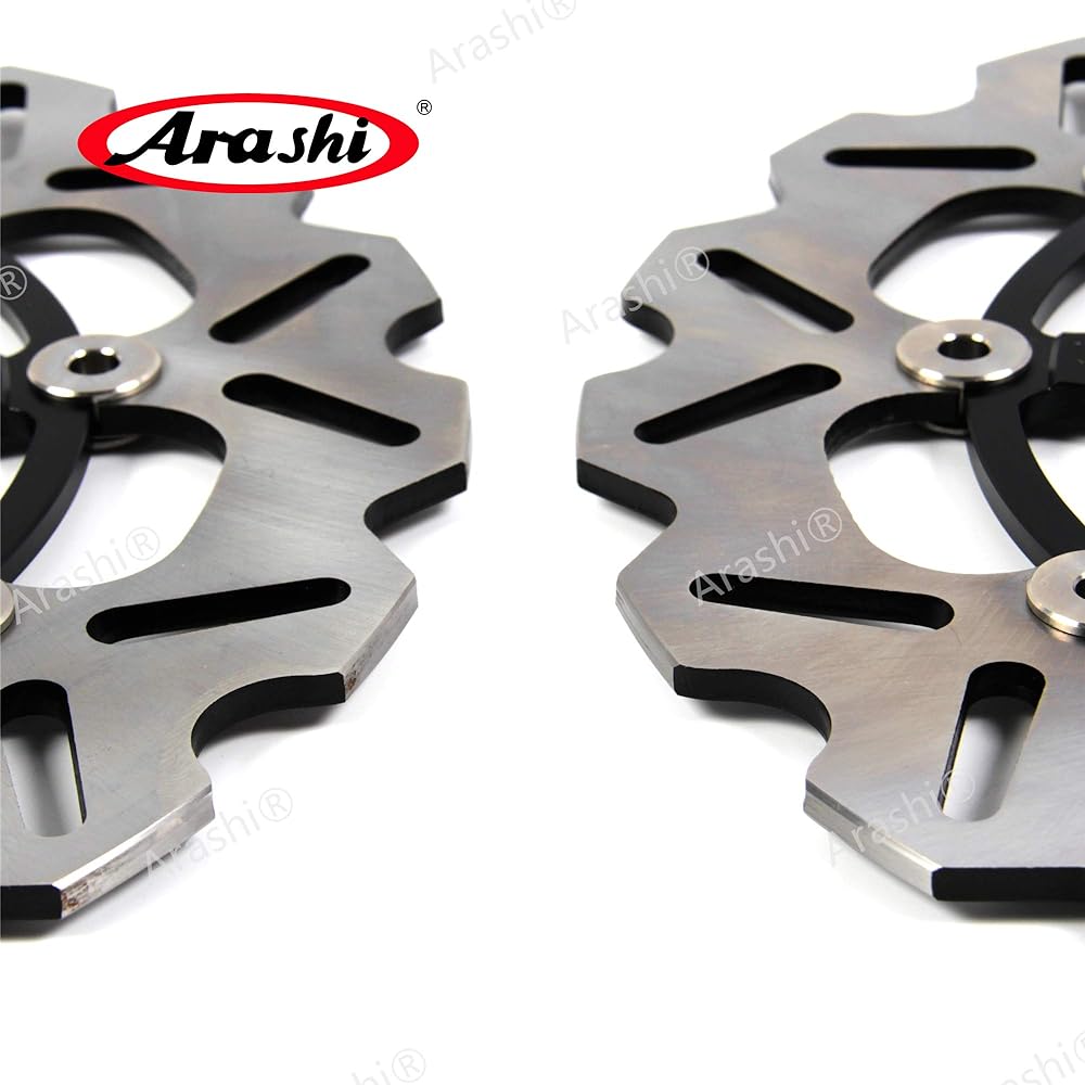 Arashi Front and Rear Brake Disc Rotor for Suzuki GSX-R1000 GSXR1000 GSXR 1000 K9 2009-2015 Motorcycle Replacement Accessories Gold 2010 2011 2012 2013 2014