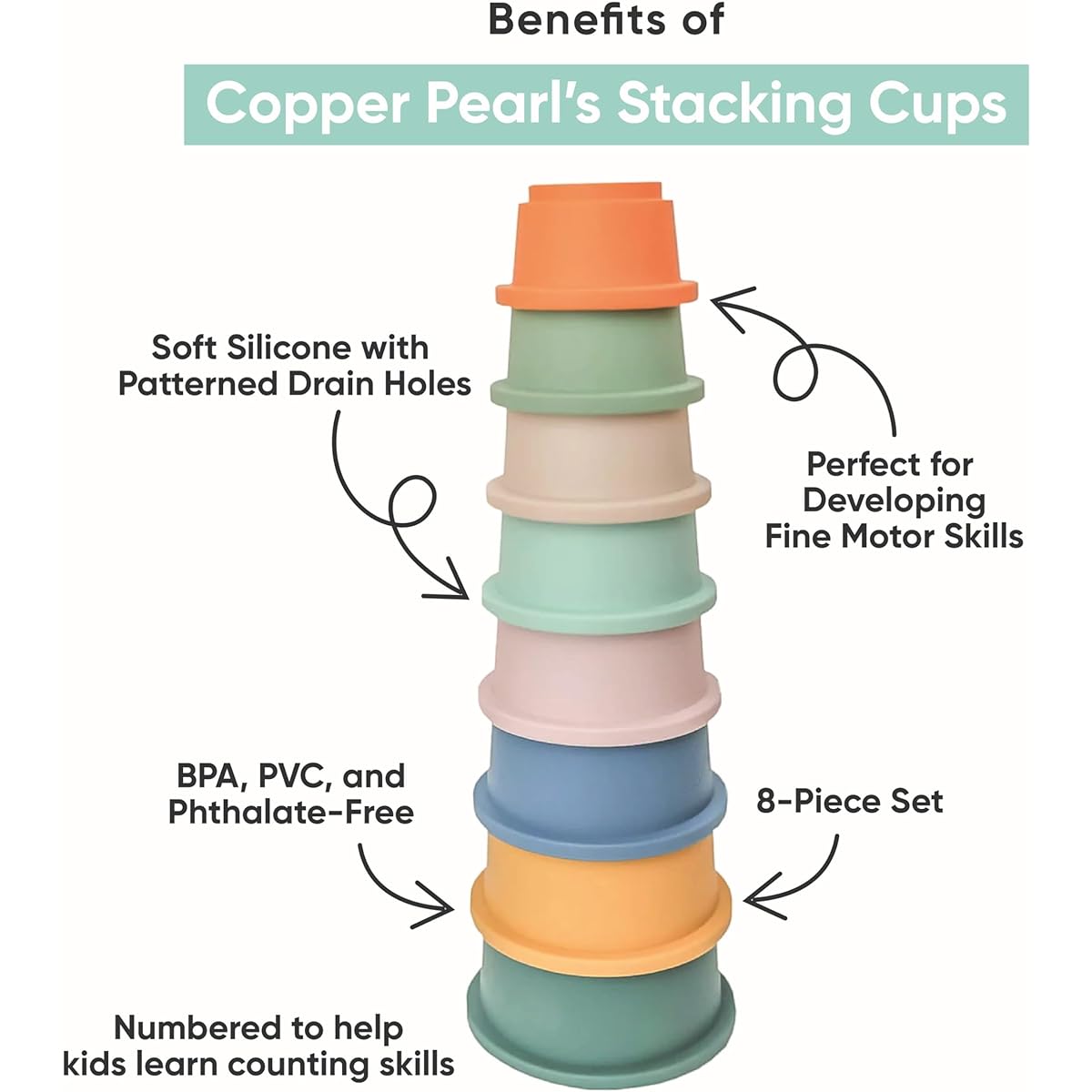 Copper Pearl Stacking Cup Oceana