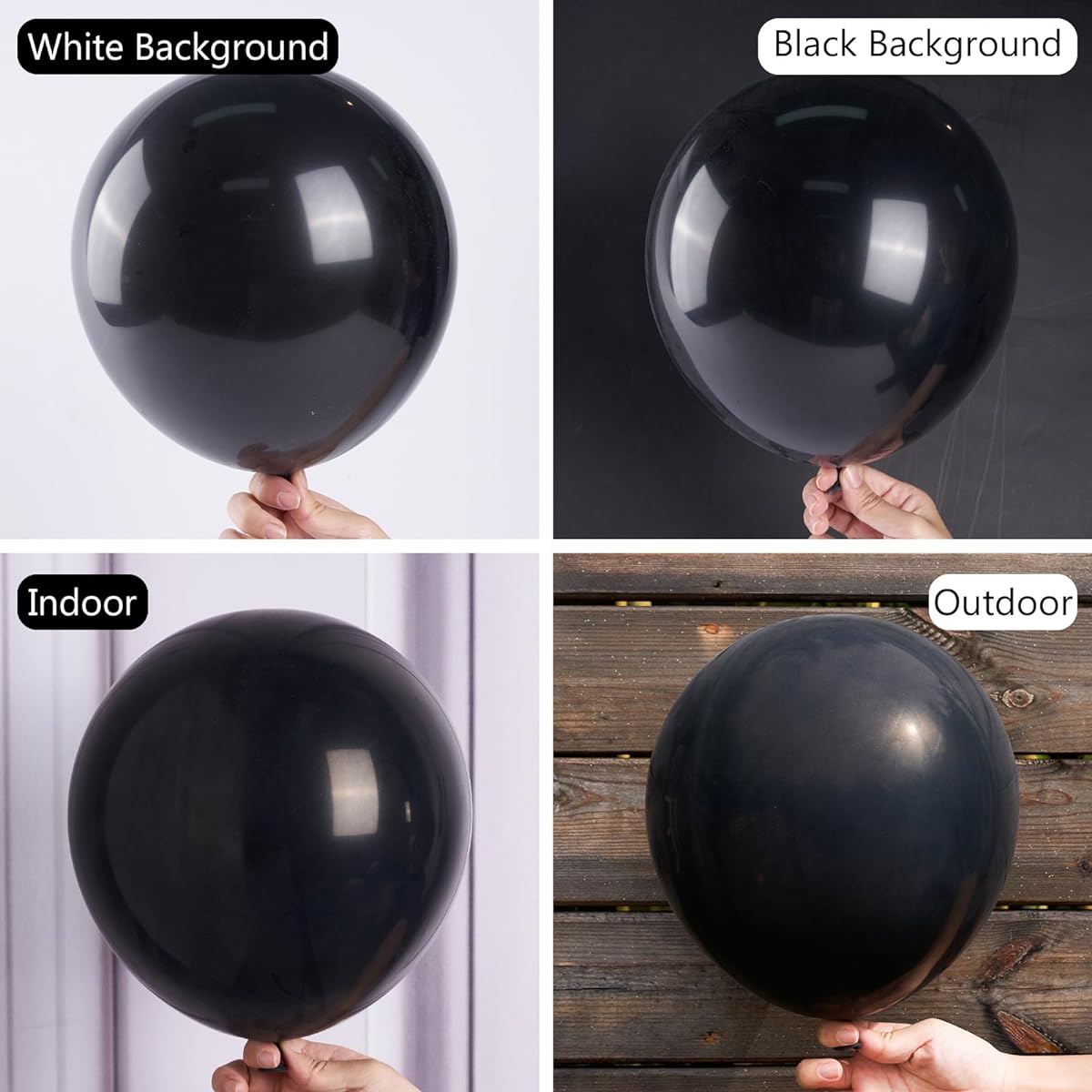 PartyWoo Black Balloons 100 Pieces 12 Inch Black Balloons Latex Balloons Balloon Garland for Balloon Arch Party Decorations Birthday Decorations Wedding Decorations Baby Shower Decorations