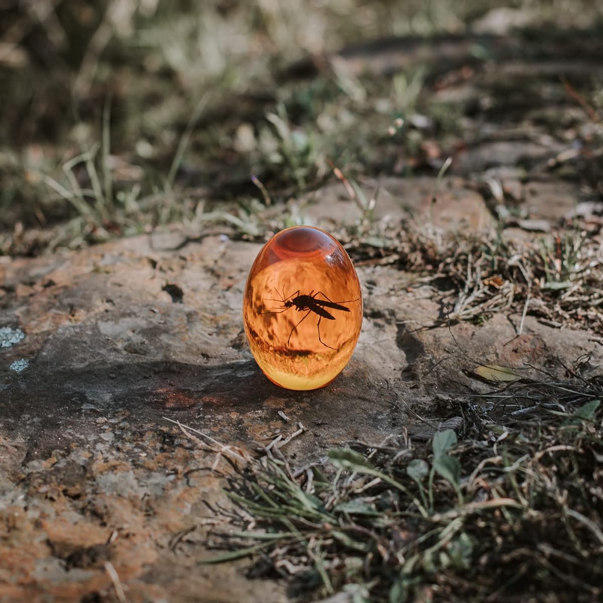 Amber mosquito net weight with Dino DNA