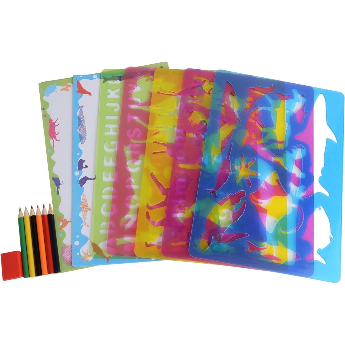 Barney & Buddy BA025 Animal Stencils Big Box