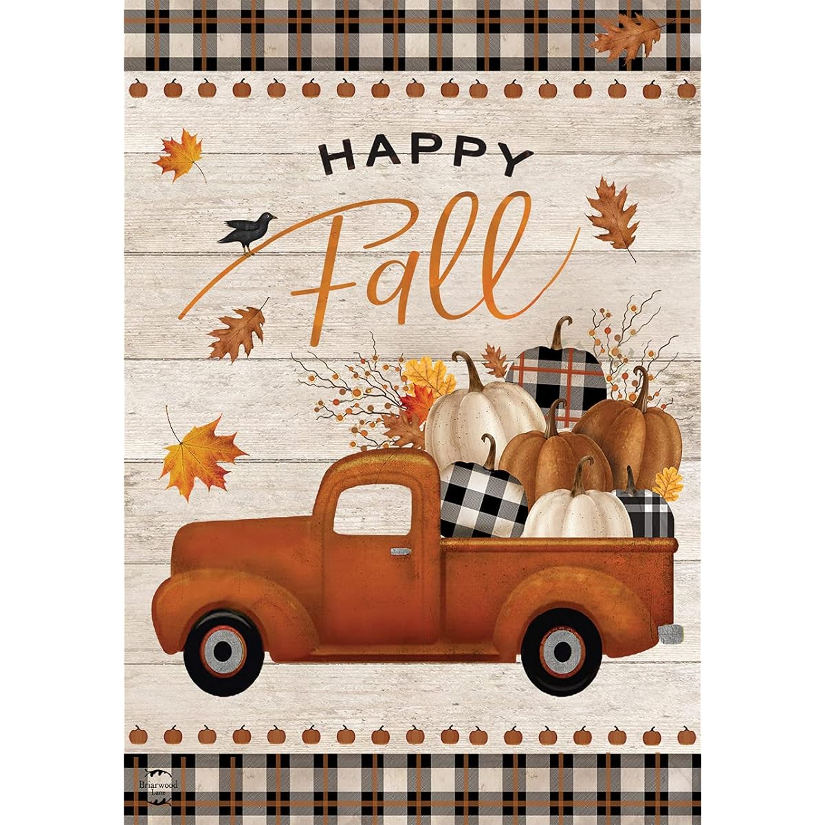 Happy Fall Pickup Truck Garden Flag, 12.5" x 18", Briarwood Lane