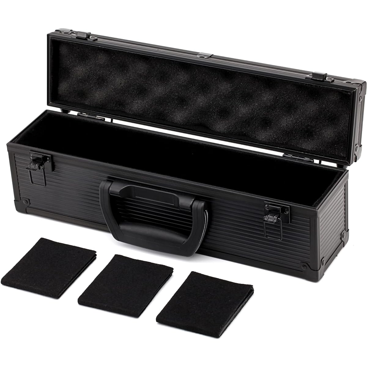 Black Metal Storage Case TCG Deck Box MTG Magic the gathering FaB Yu-Gi-Oh Trading Card Top Loader EDH Commander Ultra Pro One Touch Holder Storage Flesh and Blood TCG