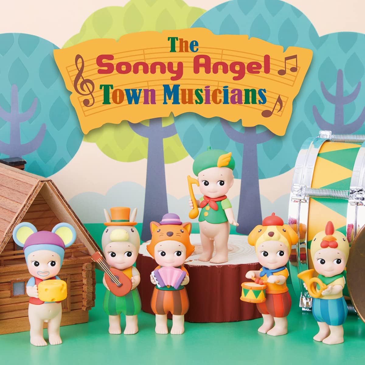 Sonny Angel Town Musicians of Bremen - Original Minifigure/Limited Edition - 1 Sealed Blind Box, Multicolor SAS65743