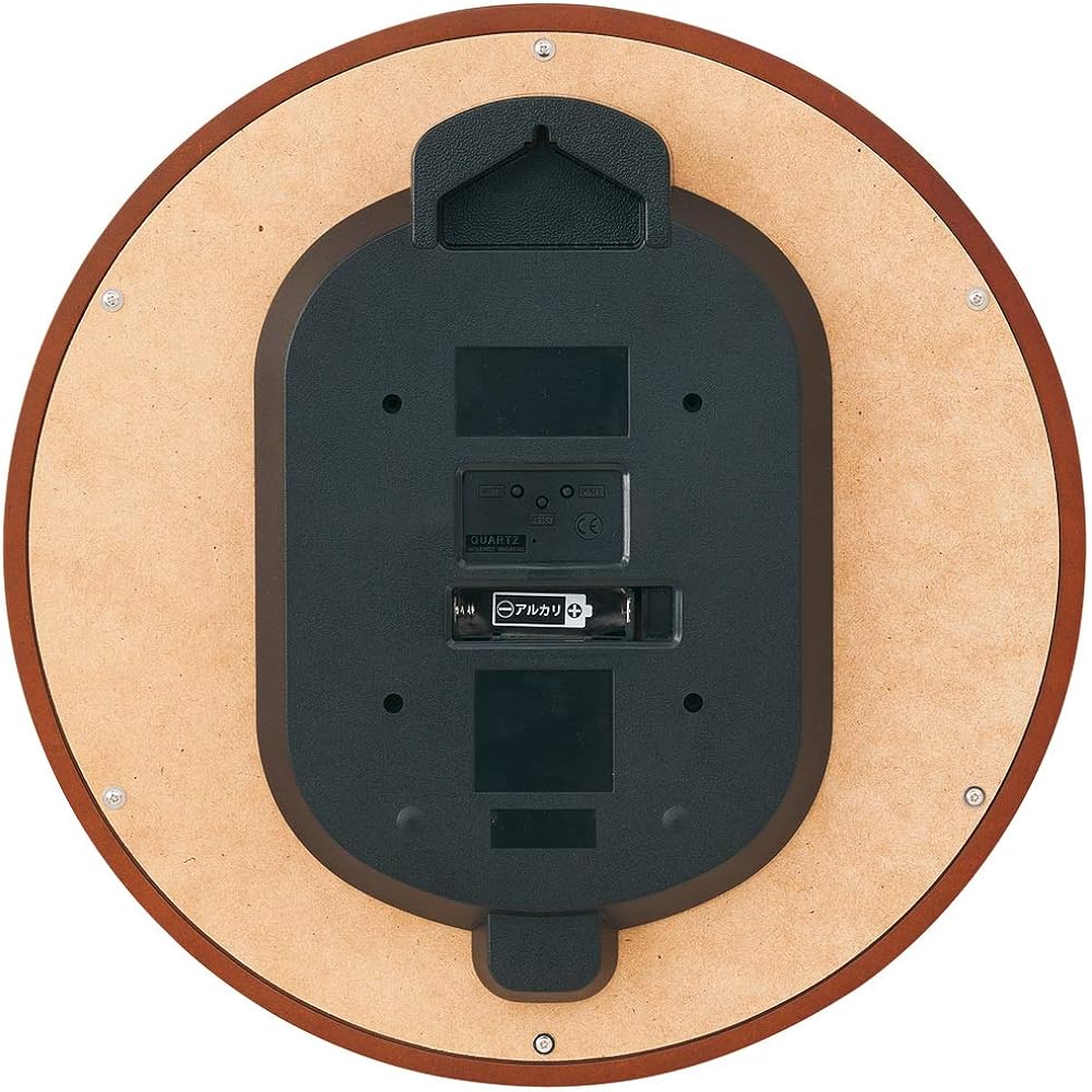 Seiko Clock Wall Clock Radio Analog Wood Frame Brown Wood KX388B