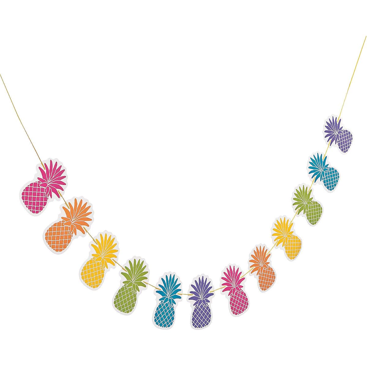 Bright Pineapple Garland 7' 5" x 7 1/4"