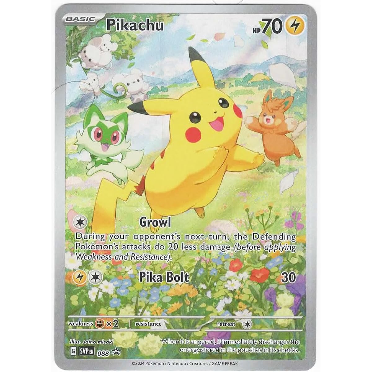 Pokemon Pikachu SVP 088 Paldia Collector's Chest Promo Scarlet Violet SVP088