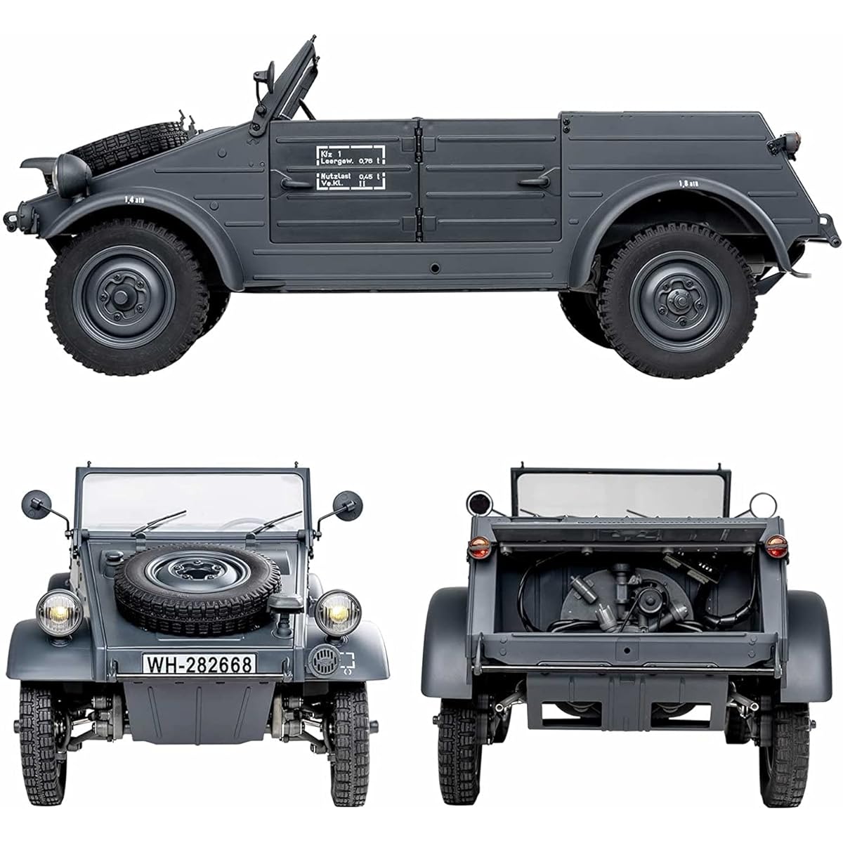 RocHobby Kubelwagen 1:12 WagenKubel Type 82 Tank Military Vehicle rc crawler RTR 4WD Hobby RC Car 14+