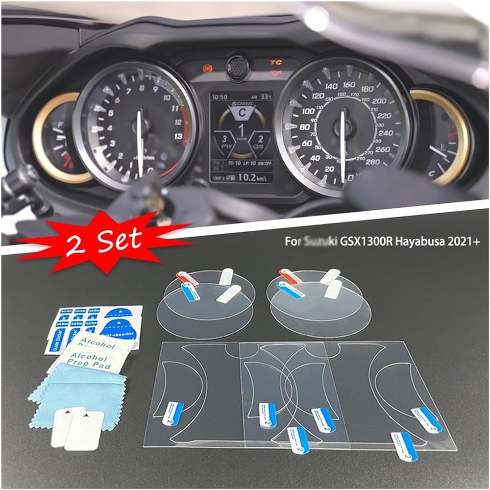 Fits for Suzuki GSX1300R Hayabusa 1300 2021 2022 2023 Motorcycle Accessories Cluster Meter Film Protector Instrument