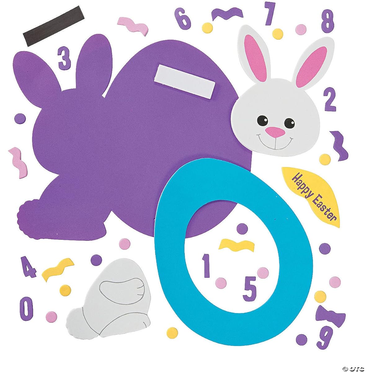 Fun Express - Foam Easter Picture Frame with Date CK-12 for Easter - Craft Kit - Fixed Craft Kit - Frame - Easter - 12 Pieces