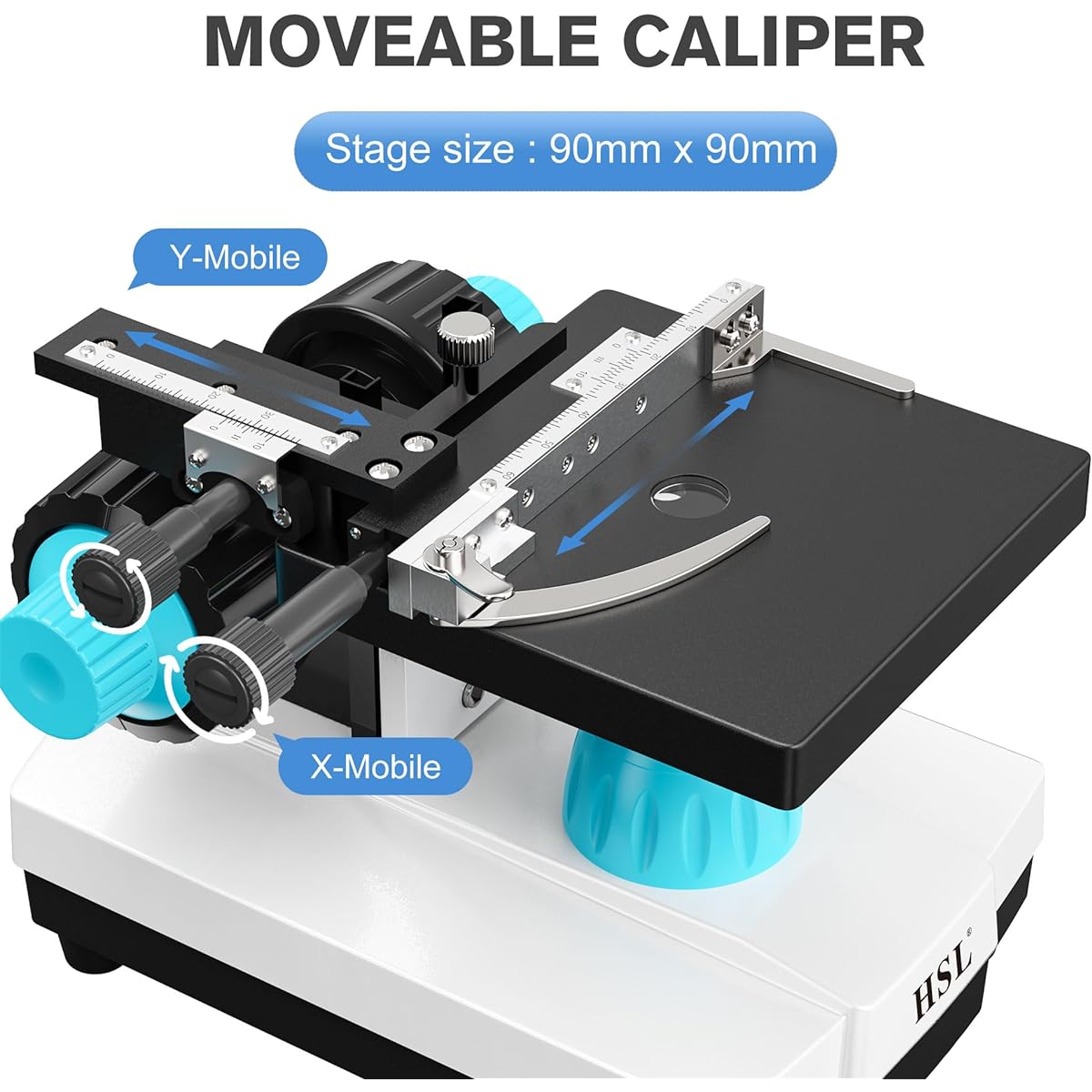 HSL 40X-2000X Microscope for Kids Students Dual LED All Metal Compound Microscope Kit for Adults Powerful Biological Microscope Set for Laboratory Laboratory Education Science Beginner 1000 x 2000x