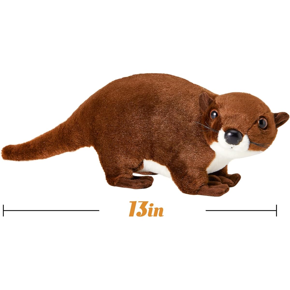 CozyWorld Otter Stuffed Animal Plush Toy - Otter Plush Toy - Gift for Kids and Wildlife, Brown, 13 Inch
