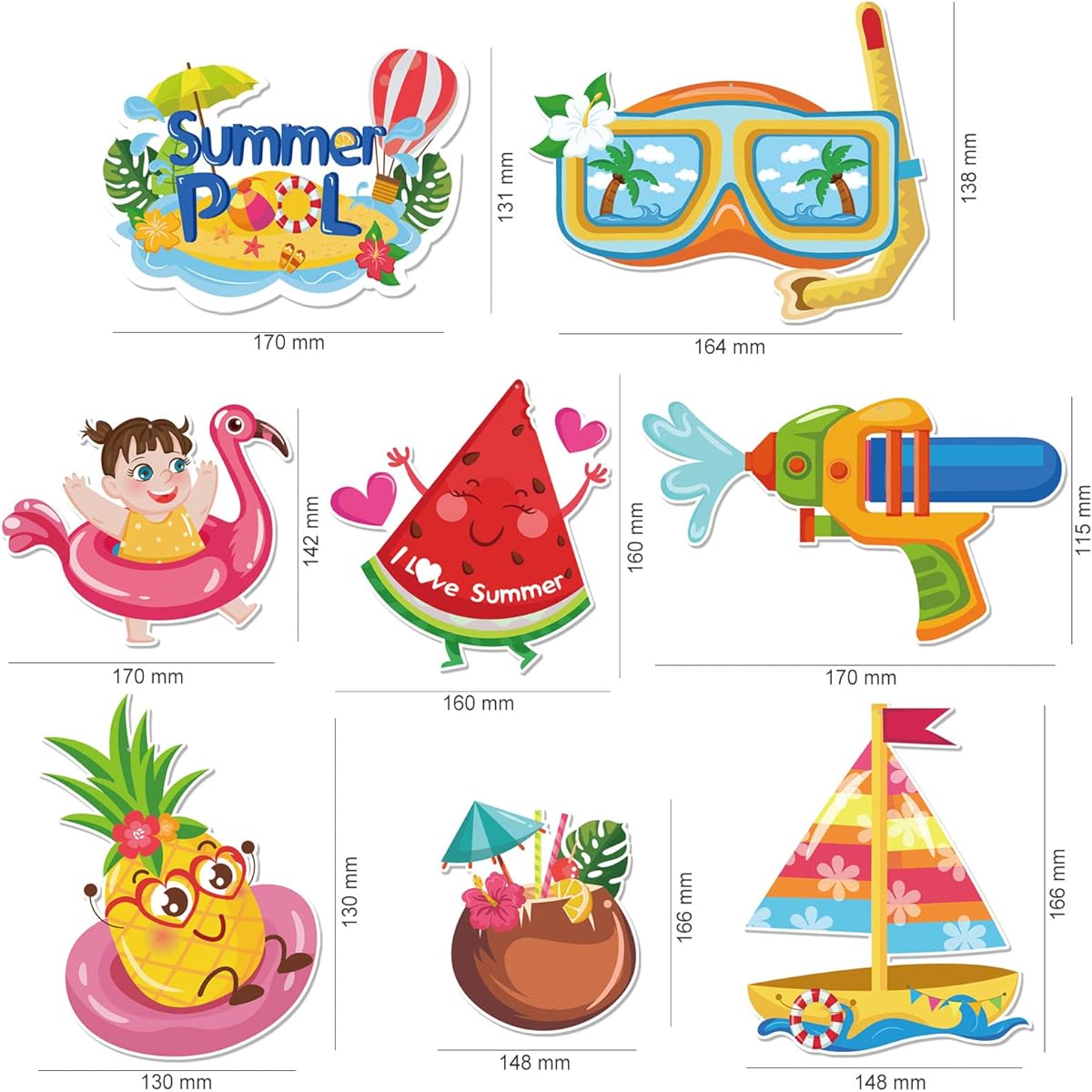 HOWAF 30 Pieces Summer Party Hanging Swirl Decorations Tropical Pineapple Ice Cream Foil Ceiling Swirl Kids Birthday Baby Shower Decorations Hawaiian Spiral Streamer Summer Pool Tiki Party Supplies