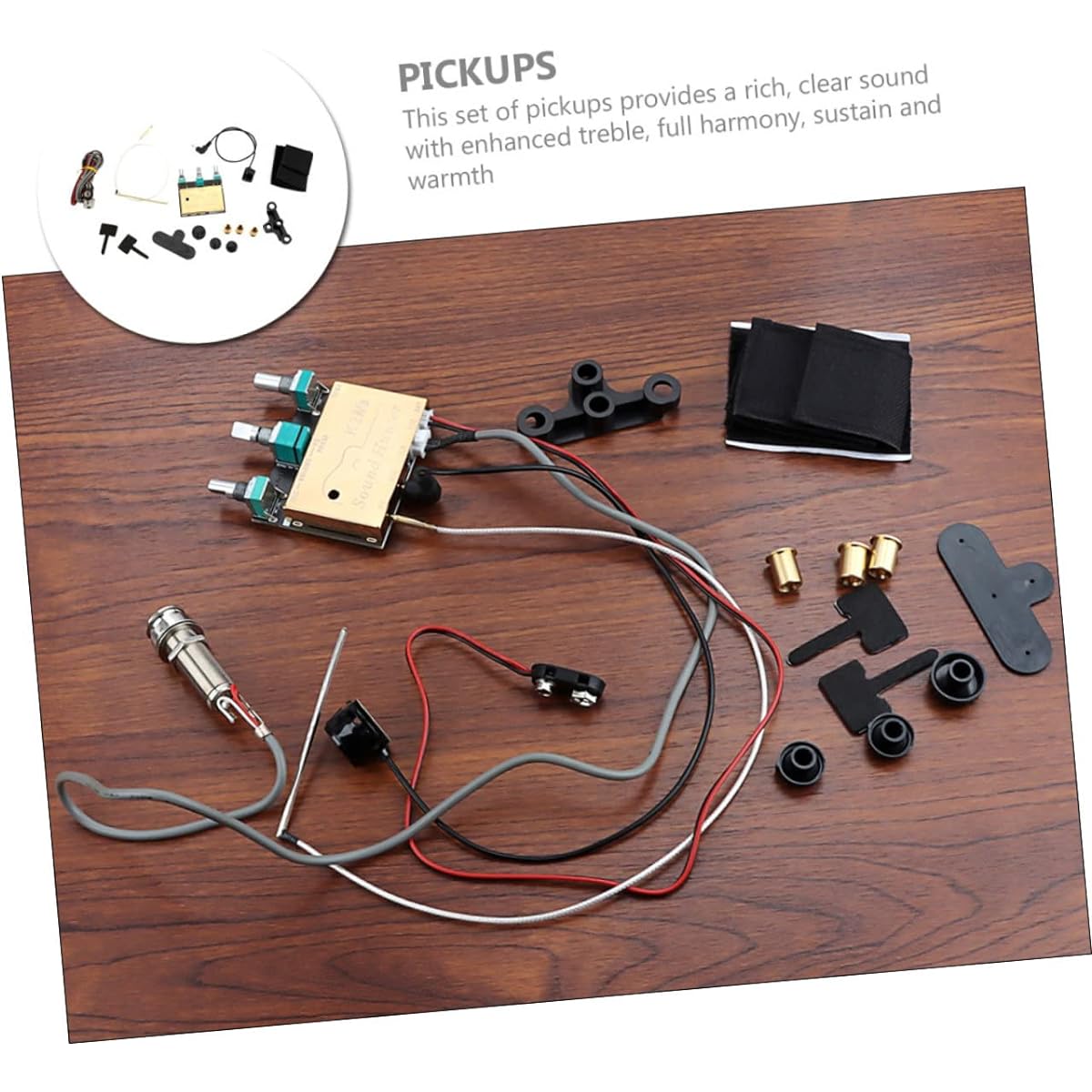 VINTORKY 1 Set Guitar Sound Hole Pickup Electric Guitar Pickup Pickup for Guitar Guitar Replacement Parts Sound Pickup for Ukulele Violin Pickup Folk Guitar