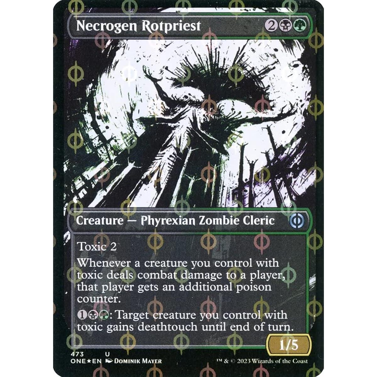 Magic: The Gathering - Necrogen Lotopriest (473) - Completed - Foil - Phyllexia: All Comes Together