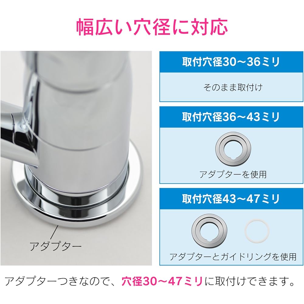 Gaona Red Tag Finder Single Lever Mixing Faucet for Kitchen (With Stand, Mounting Hole Diameter 30~47mm, Compact, Water Saving) GA-BF003