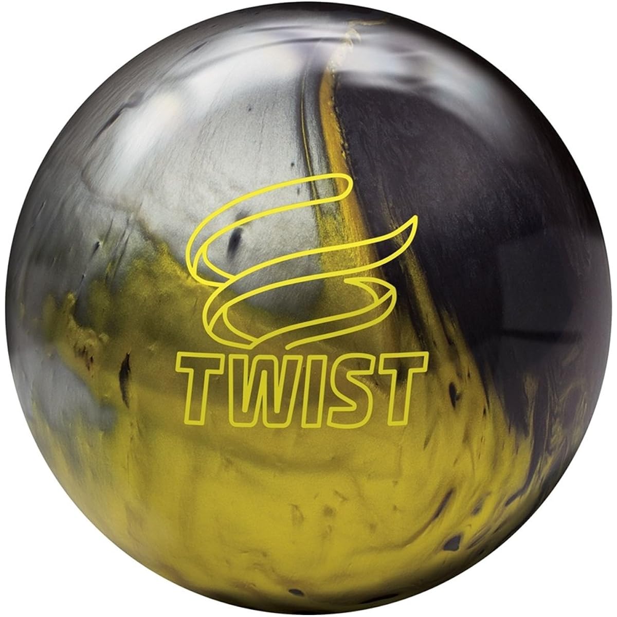 Brunswick Twist Reactive Pre-Drilled Bowling Ball - Black/Gold/Silver 10lbs