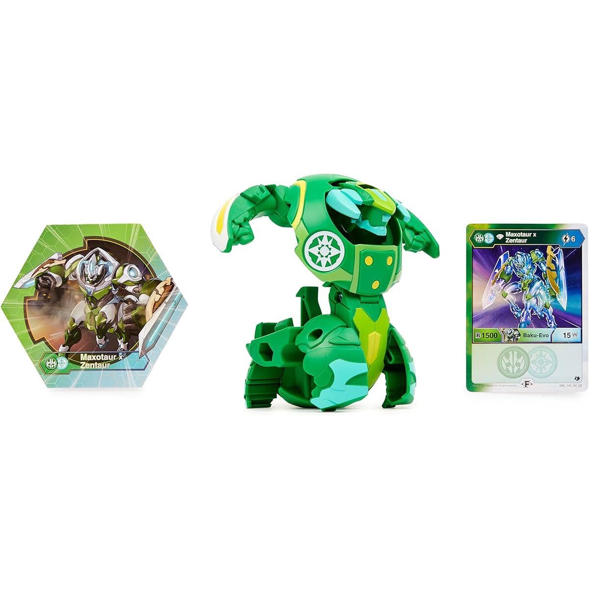 Bakugan Deka Fusion Max Taurus x Zen Taurus Jumbo Collectible Transforming Figure for ages 6 and up