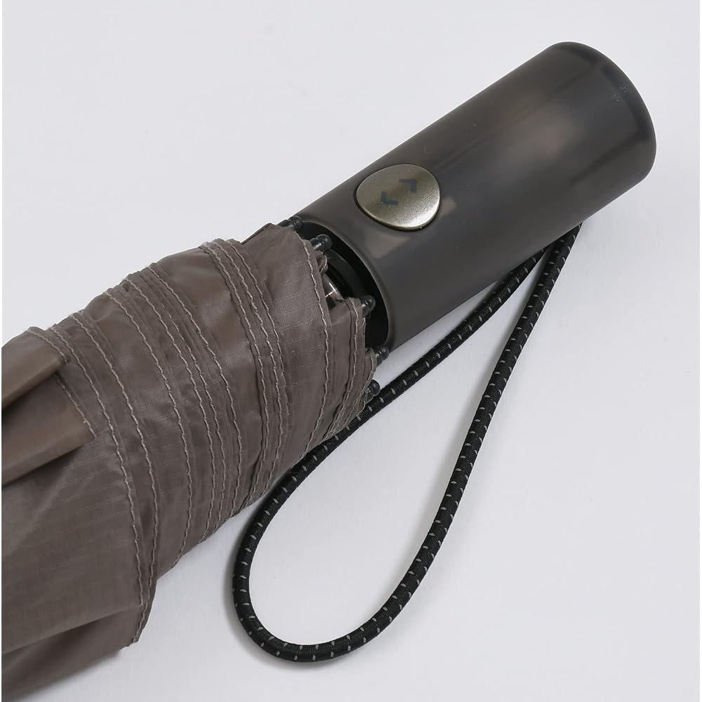 Amvel Folding Umbrella, Automatic Open/Close Umbrella, One-Touch Umbrella, Automatic Open/Close, Strong Water Repellent, Super Water Repellent, Compact, Large, VERYKAL8 Taupe, 230g