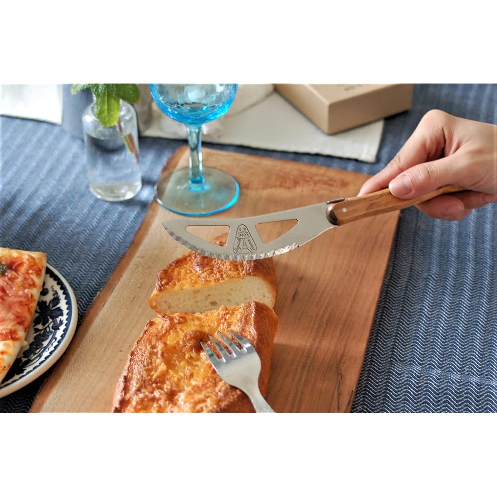 Raieur Pizza Knife Natural Olive Handle Gift Box Made in France NERON