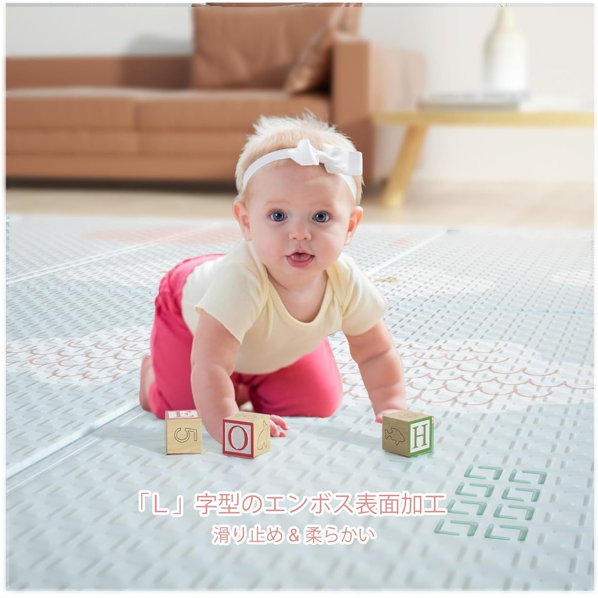 UANLAUO Playmat Baby Mat Baby Mat Foldable Thick 180x200x2cm Waterproof Baby Playmat