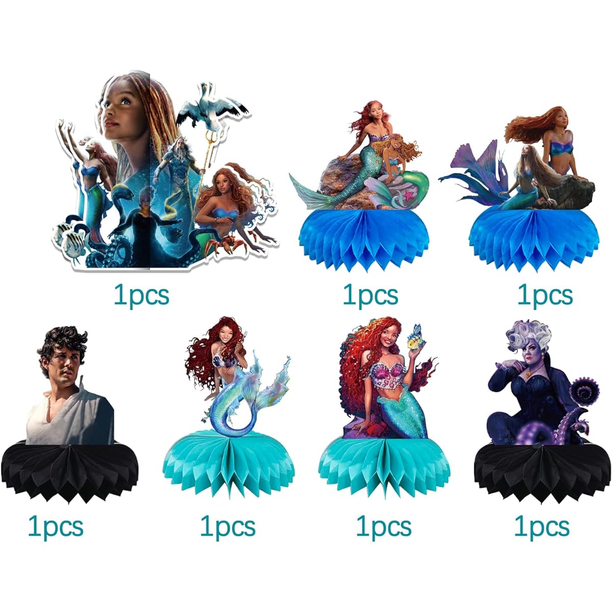Black Mermaid Party Decorations (Black)