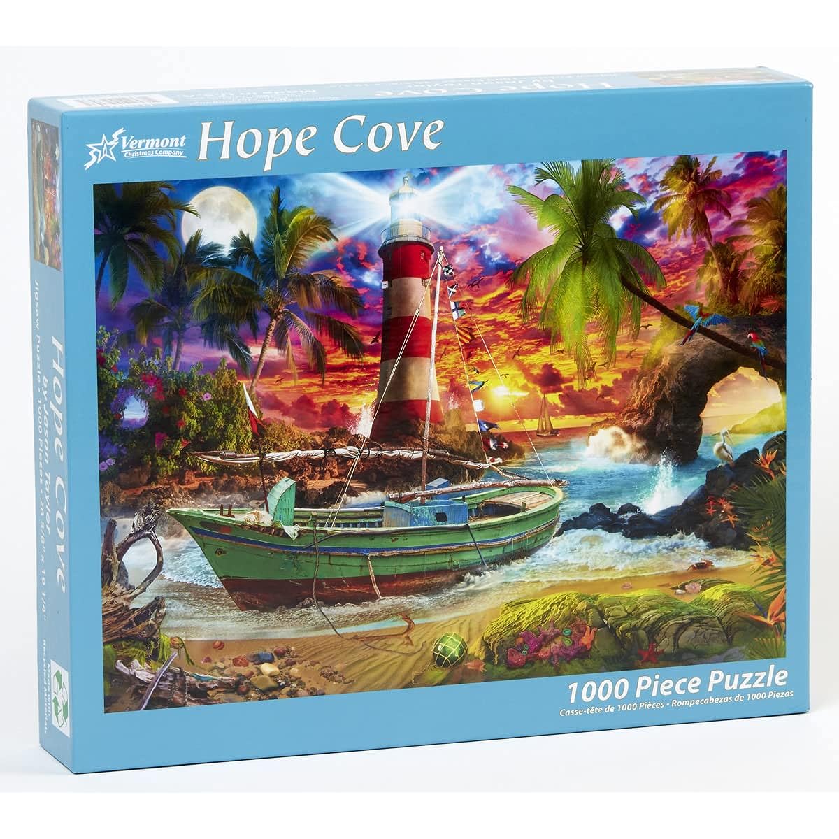 Vermont Christmas Company Hope Cove Jigsaw Puzzle 1000 Piece