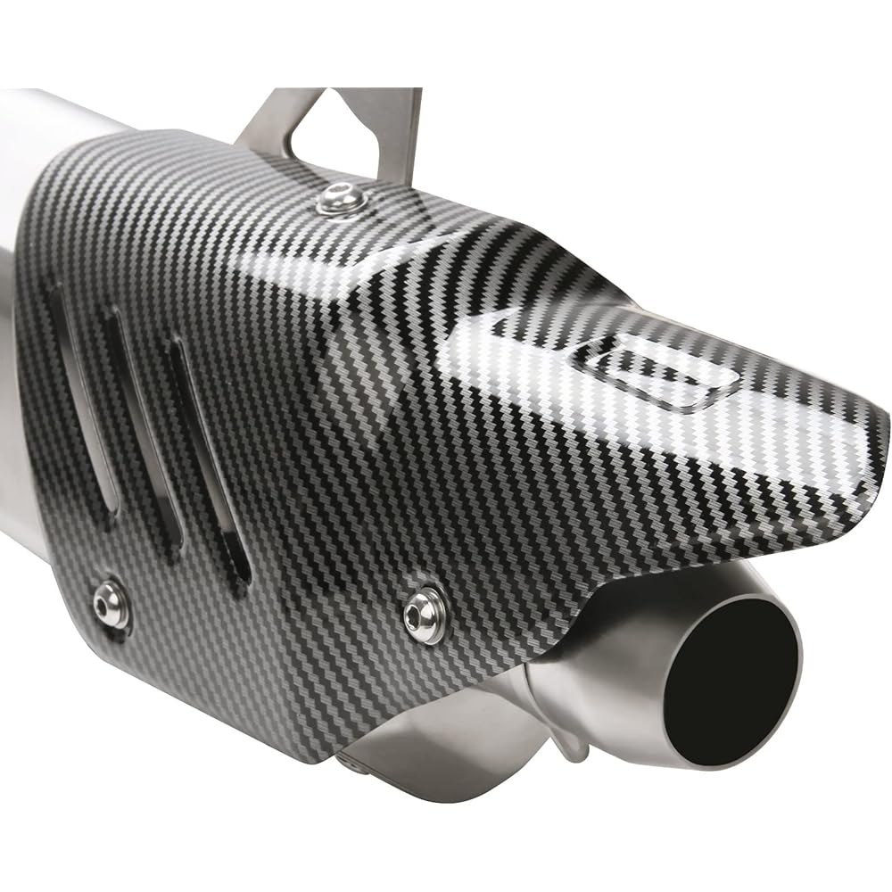 Universal 1.5-2" Inlet Slip-on Exhaust Muffler without DB Killer for Dirt Bike Street Bike Motorcycle Scooter ATV
