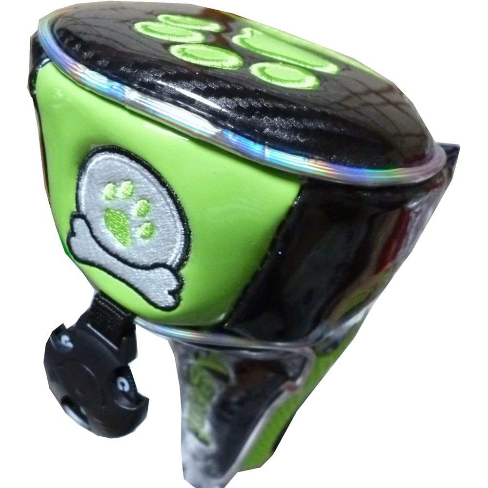 Golf Head Cover for Utility Paw Magnetic Type (Black/Green, for Utility)