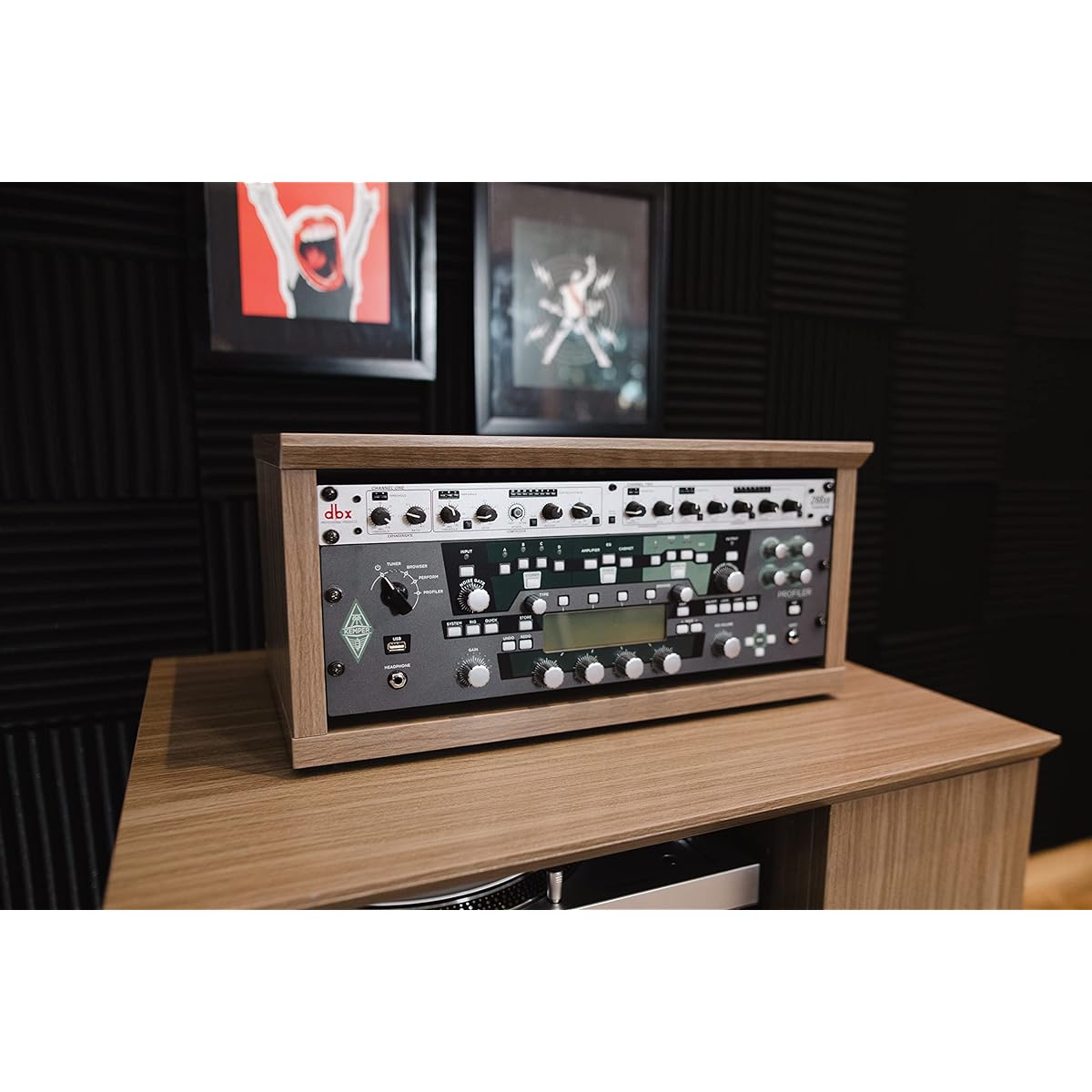 Gator Frameworks Elite Furniture Series 4U Wooden Desktop Studio Rack with Natural Maple Matte Finish (GFW-ELITERK-4U-MPL)